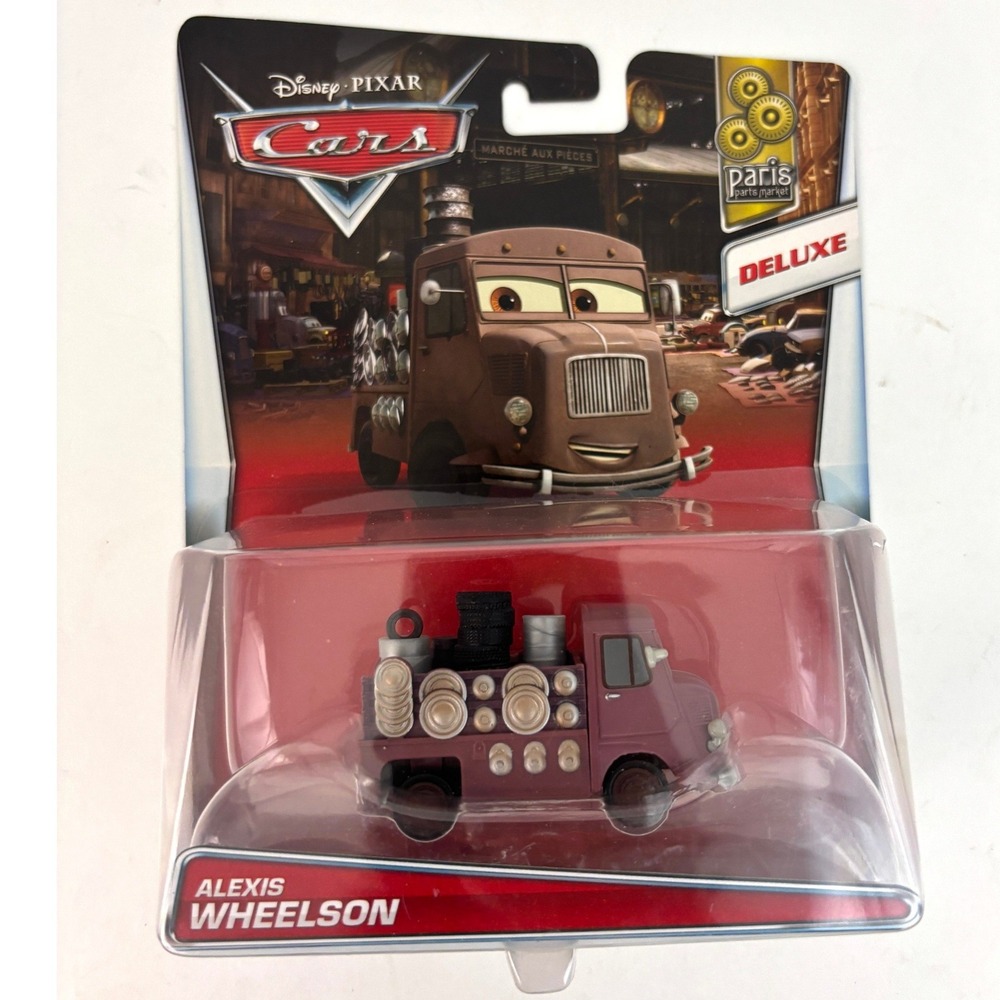 2016 Disney Pixar Cars Alexis Wheelson Deluxe Paris Parts Market DHL05 Sealed